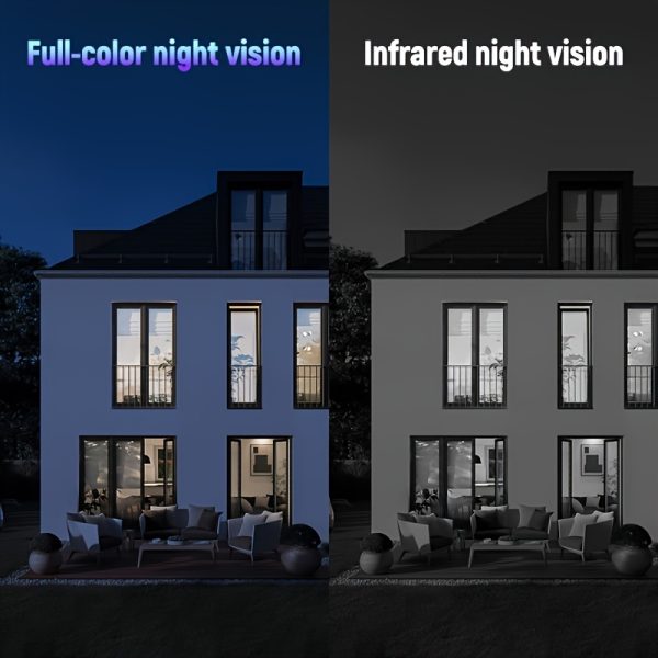 Solar-Powered 1080p HD Security Camera, 360° Pan, 4X Zoom, 2-Way Audio, Color Night Vision, Spotlight/Siren, Motion Detection, Automatic Exposure, Fixed Focus Prime Lens, with 8000mAh Rechargeable Battery, Wi-Fi Connectivity, Cloud/SD Storage for Home Security - Image 8