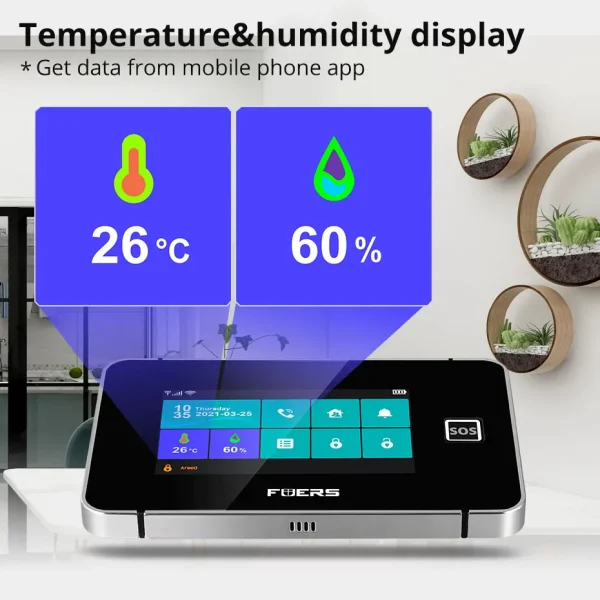 FUERS 4.3 Inch TFT Screen WiFi GSM Tuya Smart Home Security Alarm System G60B Temperature Humidity Display 433MHz Control Siren - AliExpress 30 - Image 4