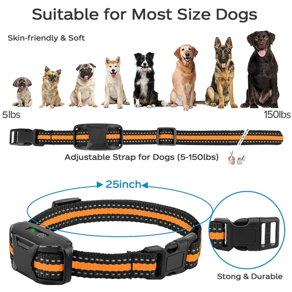 3300Ft Electric Dog Training Collar Remote Control Waterproof Pet Behavior For 5-120lbs Puppy With Shock Vibration - Image 4