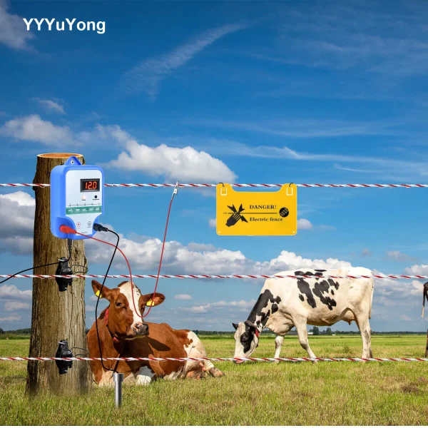 15KM 6.2Miles 2J Electronic Fence Kit Electronic Fence Charger for Livestock Sheep Cattle Horse Poultry Fence Tool - Image 4
