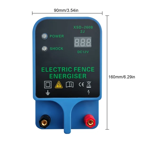10KM Electric Fence Energizer for Livestock Ranch Fence Energizer High Voltage Controller for Sheep Cattle Horse Poultry Fence - Image 6