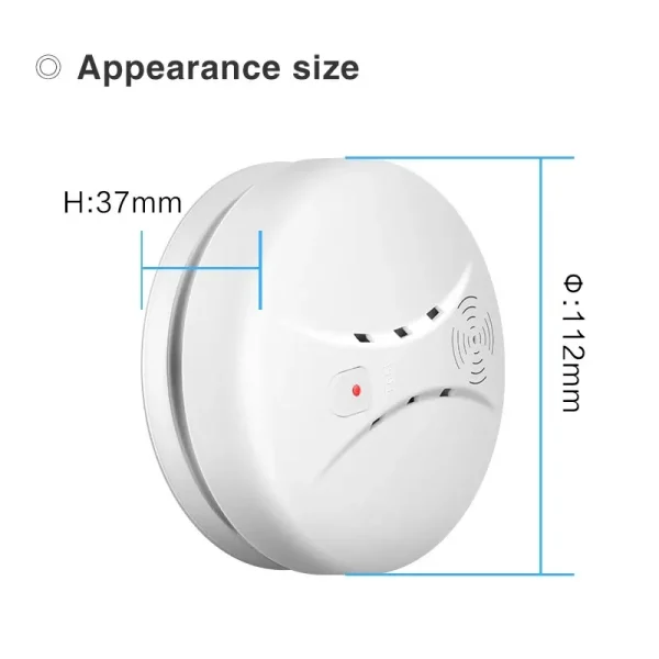 Fire Smoke Detector Sensor Portable Independent Fire Alarm Sensor Home/Office/Mall/Hotel/Restaurant Security Alarm System - Image 6
