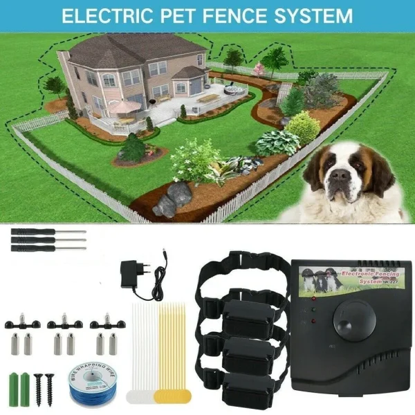 Electric Dog Fence Rechargeable | Dog Electric Fence System Home | Electric Fenc - Dog Fences