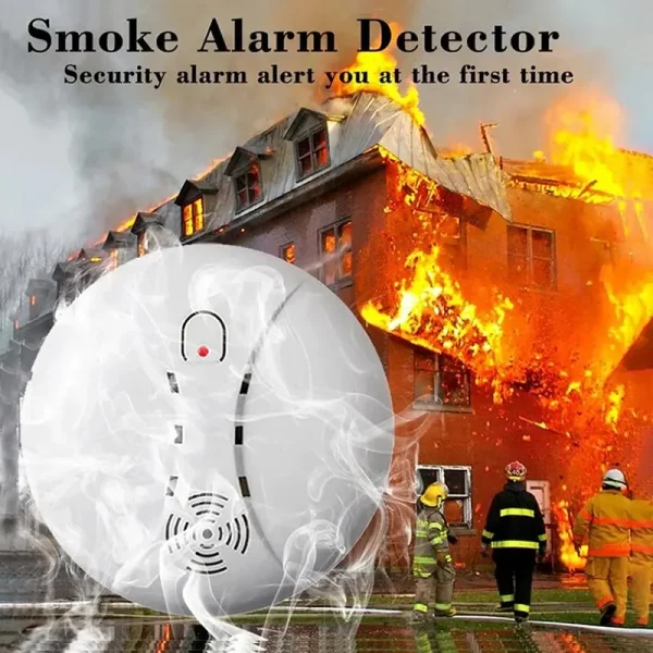 Fire Smoke Detector Sensor Portable Independent Fire Alarm Sensor Home/Office/Mall/Hotel/Restaurant Security Alarm System - Image 3
