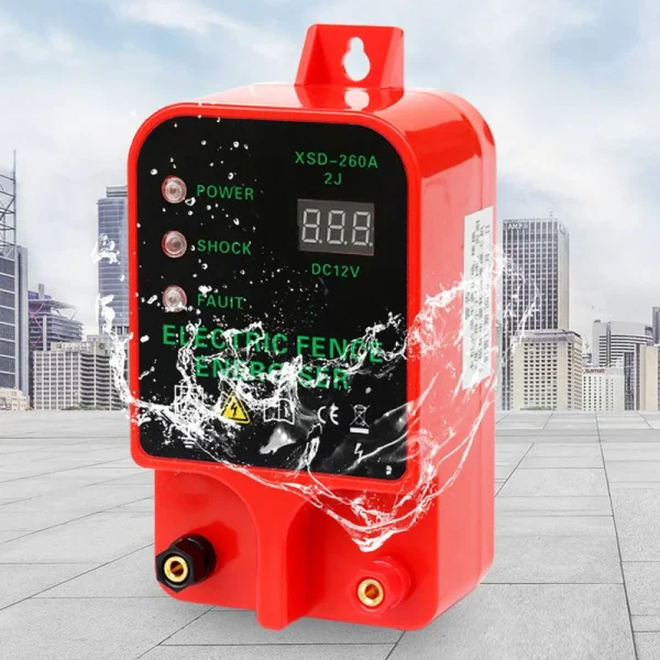 10KM Electric Fence Livestock Tool High Voltage Pulse Controller Electric Fence Energizer LCD Display Electric Fence Cattle - Image 4