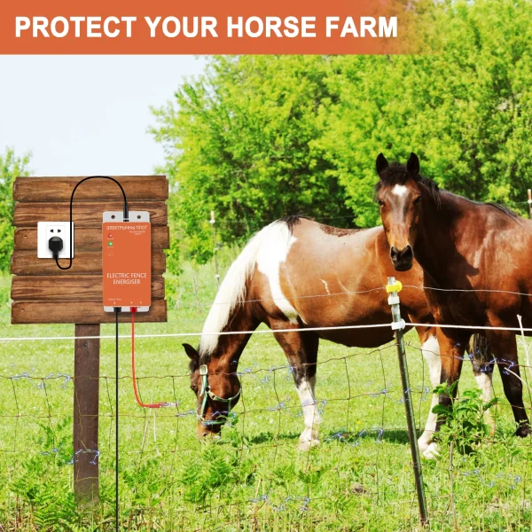 5KM Electronic Pulse Fence Energizer 5 Mile Controller for Animals Dogs Livestock Pasture Poultry 0.3 Joules Electric Shepherd - Image 3