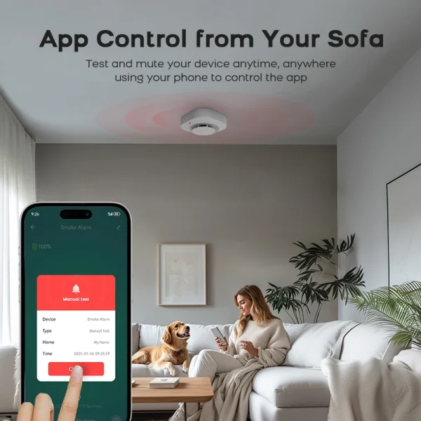 Tuya Wifi Smoke Sensor Home Security Alarm System Smart Life APP Control Gas Smoke Detector High Sensitivity Safety For Home - AliExpress - Image 2