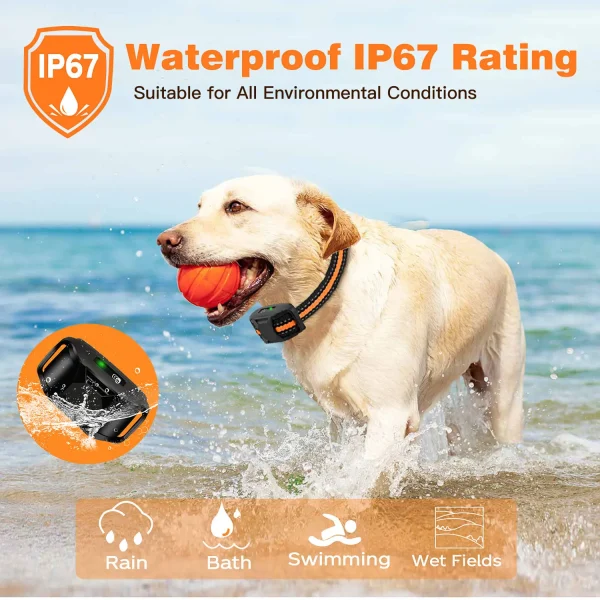 3300Ft Electric Dog Training Collar Remote Control Waterproof Pet Behavior For 5-120lbs Puppy With Shock Vibration - Image 5