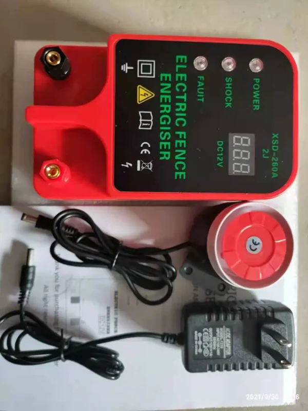 10KM Electric Fence Livestock Tool High Voltage Pulse Controller Electric Fence Energizer LCD Display Electric Fence Cattle - Image 3