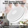2 in 1 Version WiFi Tuya Smart Co & Smoke Detector Alarm Carbon Monoxide Parlor Room Kitchen Shop Fire PIR Sound Sensor Alert - AliExpress - Image 4