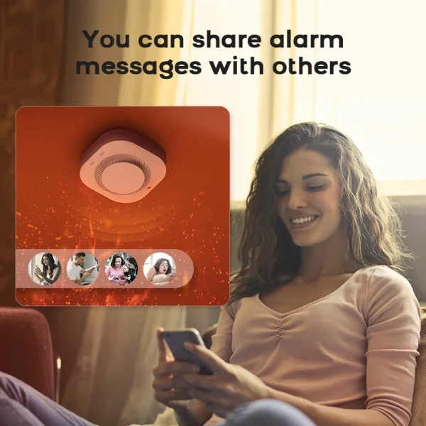 Tuya Wifi Smoke Sensor Home Security Alarm System Smart Life APP Control Gas Smoke Detector High Sensitivity Safety For Home - AliExpress - Image 4