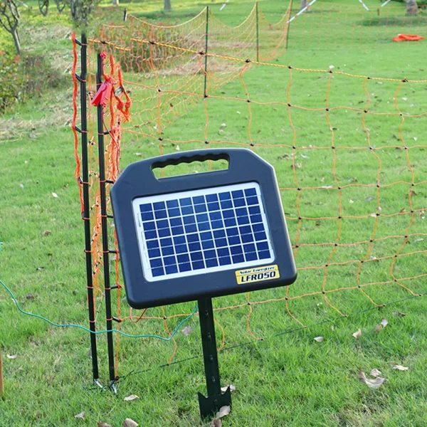 Livestock Electric Solar Fence Energizer 48KM Anti-theft High Voltage Pulse Controller for Animals Cattle Fencing Farm Equipment