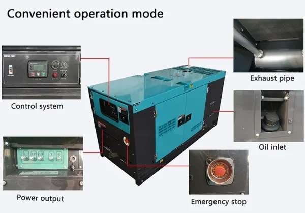 parkins 15kva slient diesel generator 3 phase perkins - Image 6
