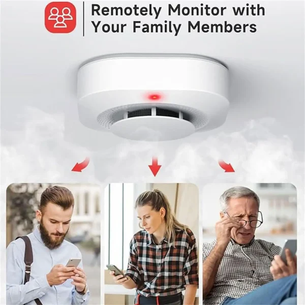 Tuya Wifi Smoke Sensor Home Security Alarm System Smart Life APP Control Gas Smoke Detector High Sensitivity Safety For Home - AliExpress - Image 5