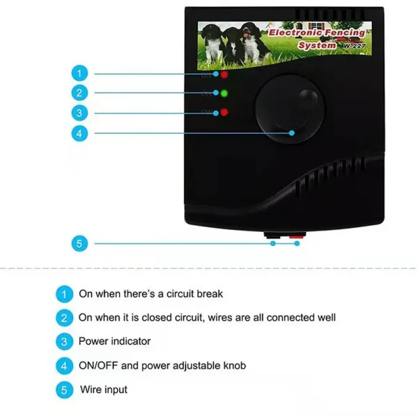 Electric Dog Fence Rechargeable | Dog Electric Fence System Home | Electric Fenc - Dog Fences - Image 2