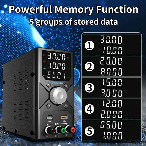 Adjustable DC Power Supply 30V10A Lab Bench Power Supply Encoder Regulation Laboratory Power Supply Voltage Regulator Switch - AliExpress 13 - Image 5