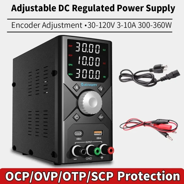 Adjustable DC Power Supply 30V10A Lab Bench Power Supply Encoder Regulation Laboratory Power Supply Voltage Regulator Switch - AliExpress 13 - Image 2