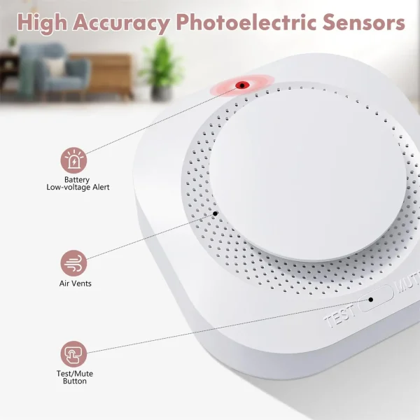 Tuya Wifi Smoke Sensor Home Security Alarm System Smart Life APP Control Gas Smoke Detector High Sensitivity Safety For Home - AliExpress - Image 6
