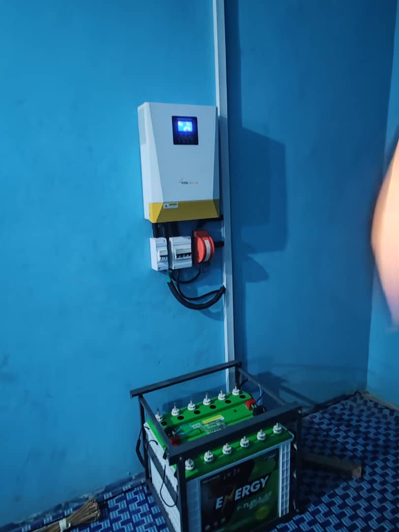 3kva/24v Inverter with 2 Batteries installation