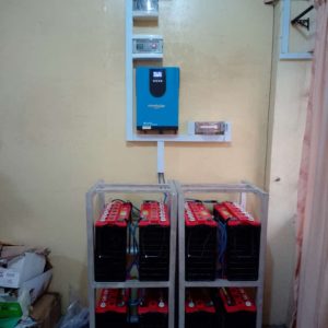 7.5KVA Inverter 8 X 12V 220AH Battery 16 X 250W Solar Panel Roof-Top off-grid Complete Installation