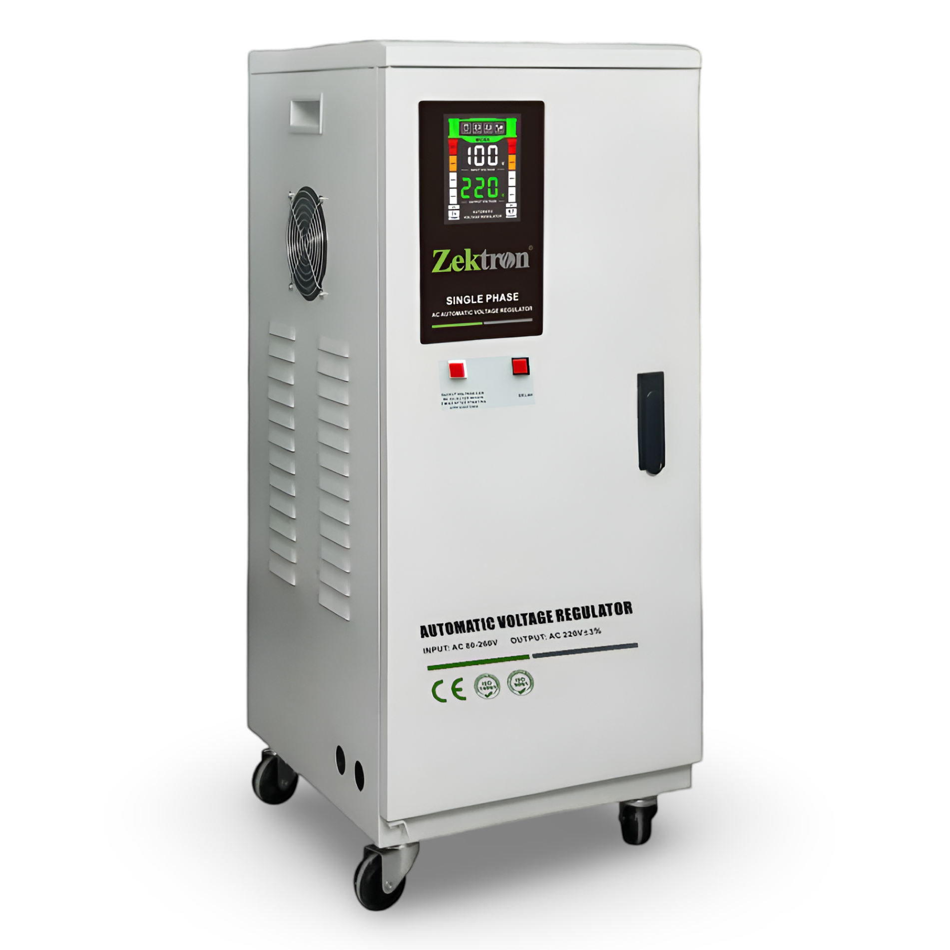 20kVA Zektron Servo Voltage Stabilizer Single Phase