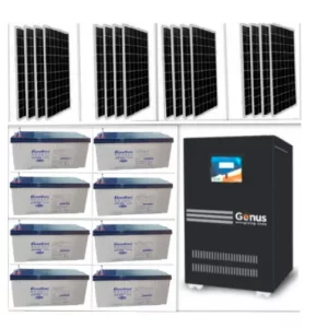 7.5kva SOLAR Solution Installation with 8 x Batteries
