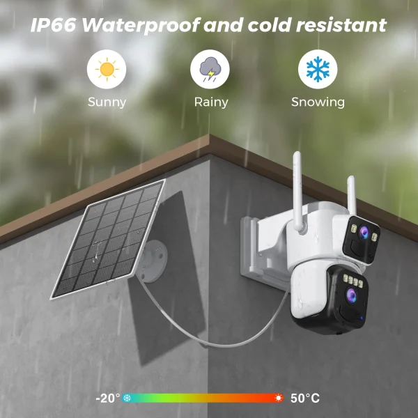 8MP 4K Solar Camera Wifi Outdoor Dual Lens Dual Screen Surveillance Camera PIR Human Detection Auto Tracking CCTV Security CAM - AliExpress 30 - Image 6