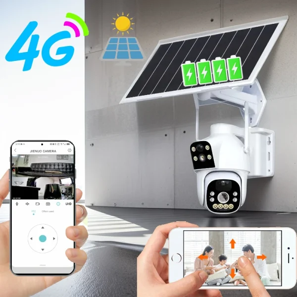 4G Solar Power Battery IP Camera PTZ Dual Lens SIM Card Wireless Auto Tracking Outdoor Waterproof PIR Full Color IR HD Home Cam - AliExpress 30 - Image 6