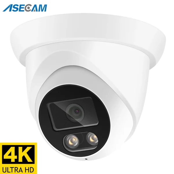 New 4K 8MP IP Camera Audio Outdoor POE H.265 Onvif Wide Angle 2.8mm AI Color Night Vision Home CCTV Video Surveillance Security - AliExpress 30