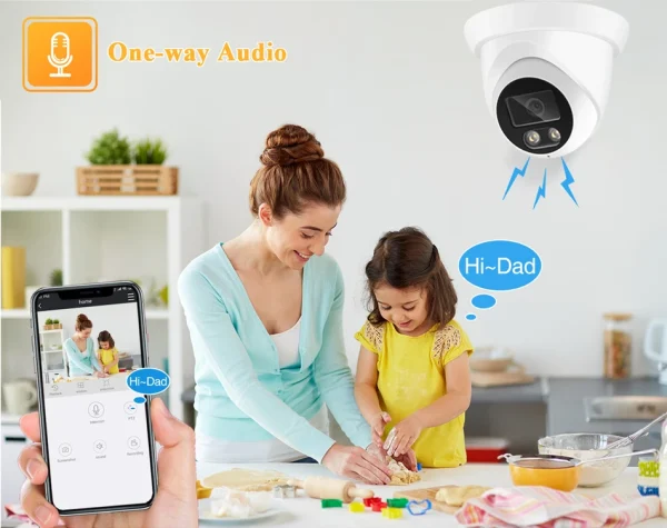 New 4K 8MP IP Camera Audio Outdoor POE H.265 Onvif Wide Angle 2.8mm AI Color Night Vision Home CCTV Video Surveillance Security - AliExpress 30 - Image 4