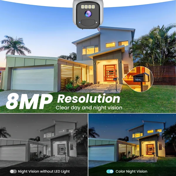 8MP 4K Solar Camera Wifi Outdoor Dual Lens Dual Screen Surveillance Camera PIR Human Detection Auto Tracking CCTV Security CAM - AliExpress 30 - Image 3