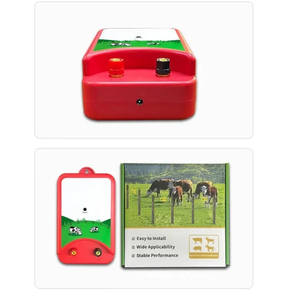 Electric Fence Energizer Electronic Fence Charger Controller for Farm Animals Livestock Poultry Animal Shepherd Fence Tool - Image 6
