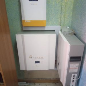 5KVA/48V Hybrid Inverter With 2X 5kW/24V Lithium ion Batteries