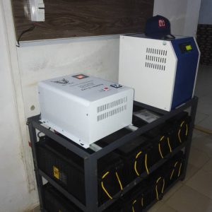 7.5kva inverter and 8 Batteries complete installation