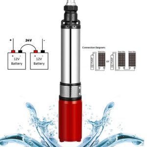 DC Solar Water Submersible Pump + Inbuilt Controller Rated