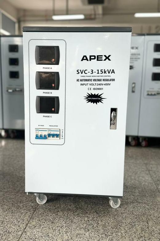Apex 15kva Three phase Servo Stabilizer